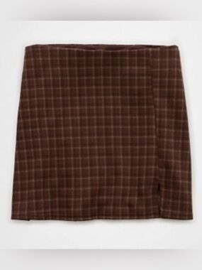 American Eagle It Knit Plaid Skort